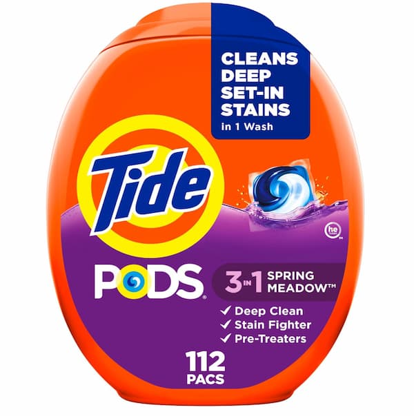 Tide PODS Laundry Detergent Pacs, 3-in-1 Stain Remover